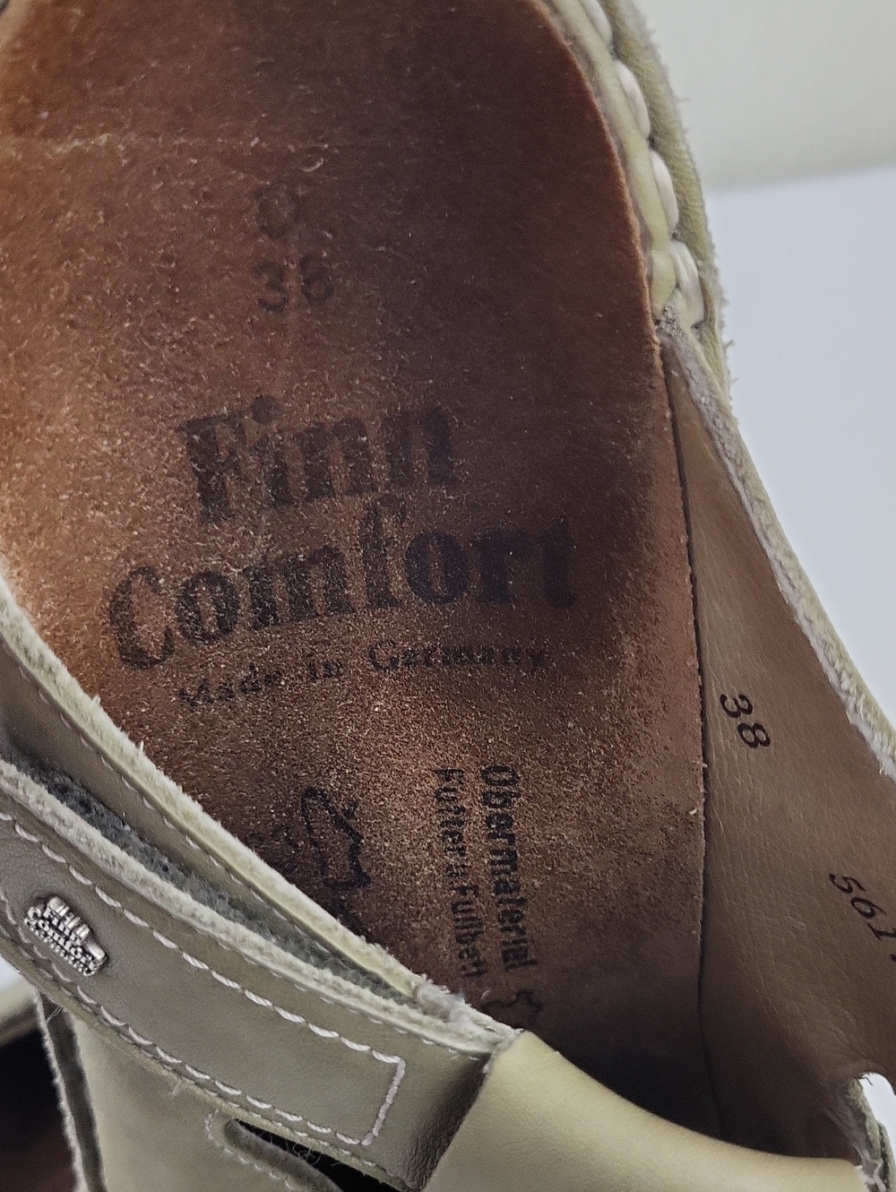 Finn Comfort Sandals EU Size 38 Casual Comfort Slip On Mule Clogs Leather - Picture 7 of 10